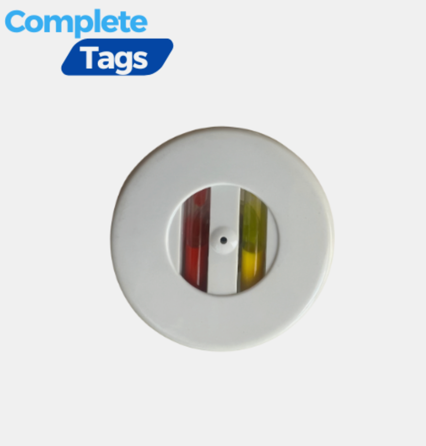 Round Grey RF Ink Security Tags – (500)