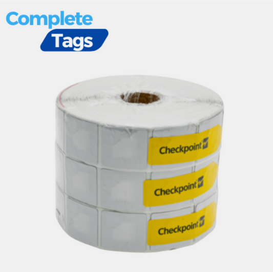 2,000 RF EAS Security Labels 8.2MHz Checkpoint 2410 Postage Stamp Size White