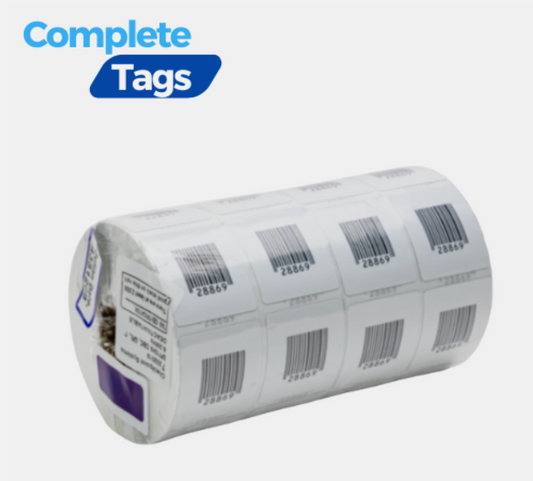 2,000 Checkpoint® 710 Label RF 8.2 MHz, Barcode - 1.25” X 1.5”