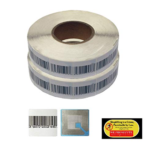 2000 pcs Retail Store Checkpoint Compatible EAS RF 8.2 MHz Soft Label Loss Prevention Sticker Tag